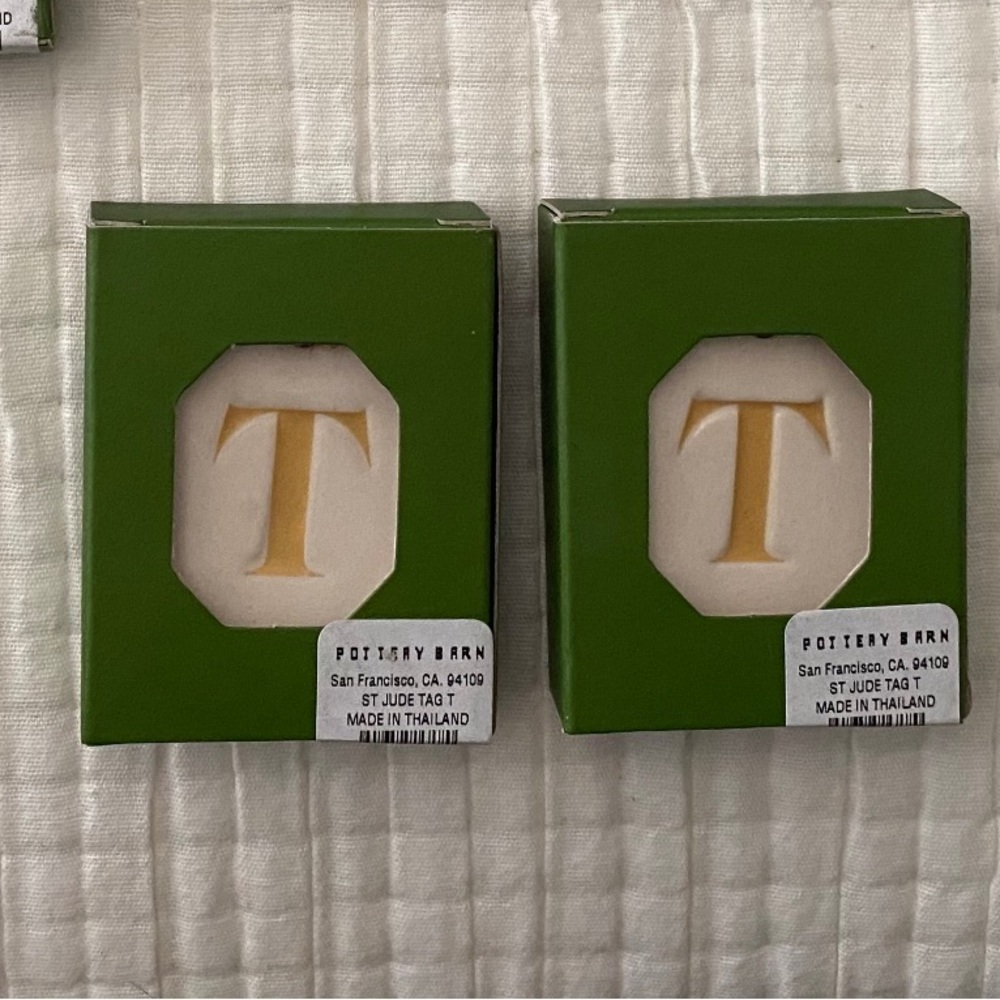 Pottery Barn Letter Ornament